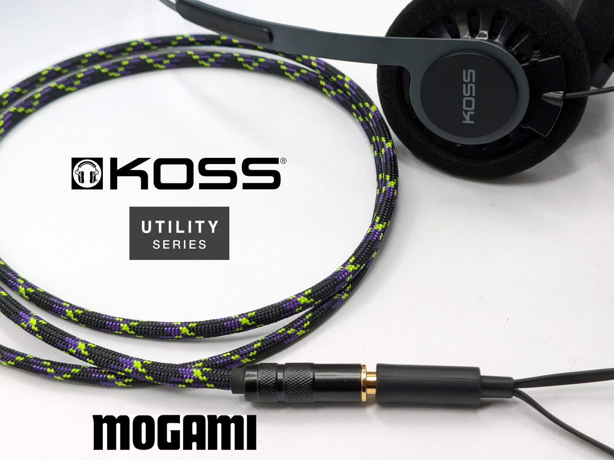 Koss Utility Series - Modular Headphone Cable - Mogami 26AWG – Fog