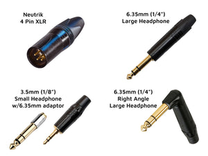 CrossZone CZ-1 / CZ-10 / CZ-8A "Spiral Twin" Headphone Cable - Mogami 26AWG