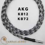 Load image into Gallery viewer, AKG K812 K872 Spiral Twin Headphone Cable - Cardas 24AWG
