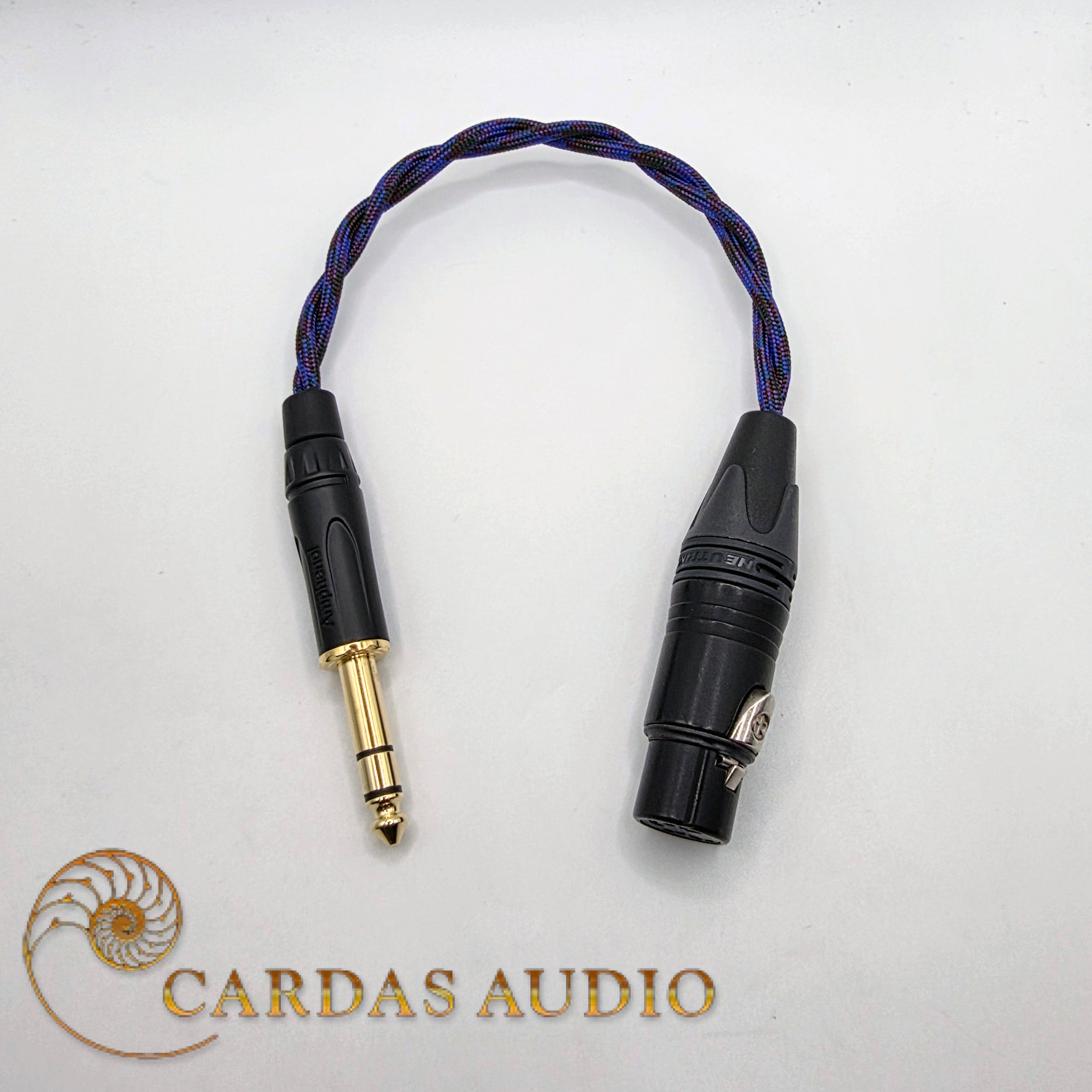 Female 4 Pin XLR to Male 1/4" Adaptor - Cardas 24AWG