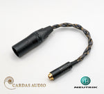 Load image into Gallery viewer, Cardas Audio - Female 4.4mm to Male 4 Pin XLR Adaptor Cable - Neutrik NC4MXX-B - Cardas 24AWG
