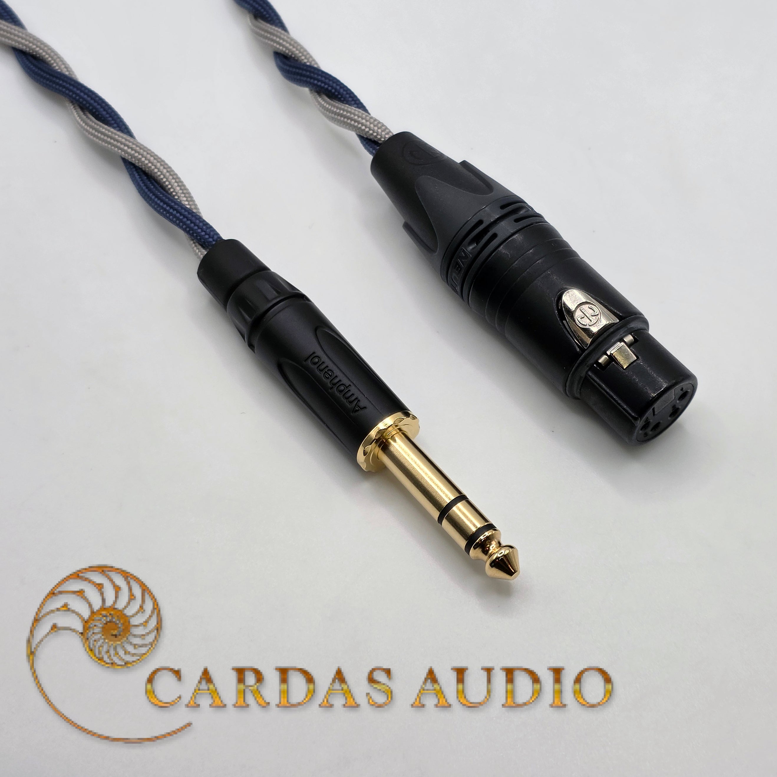 Female 4 Pin XLR to Male 1/4" Adaptor - Cardas 24AWG