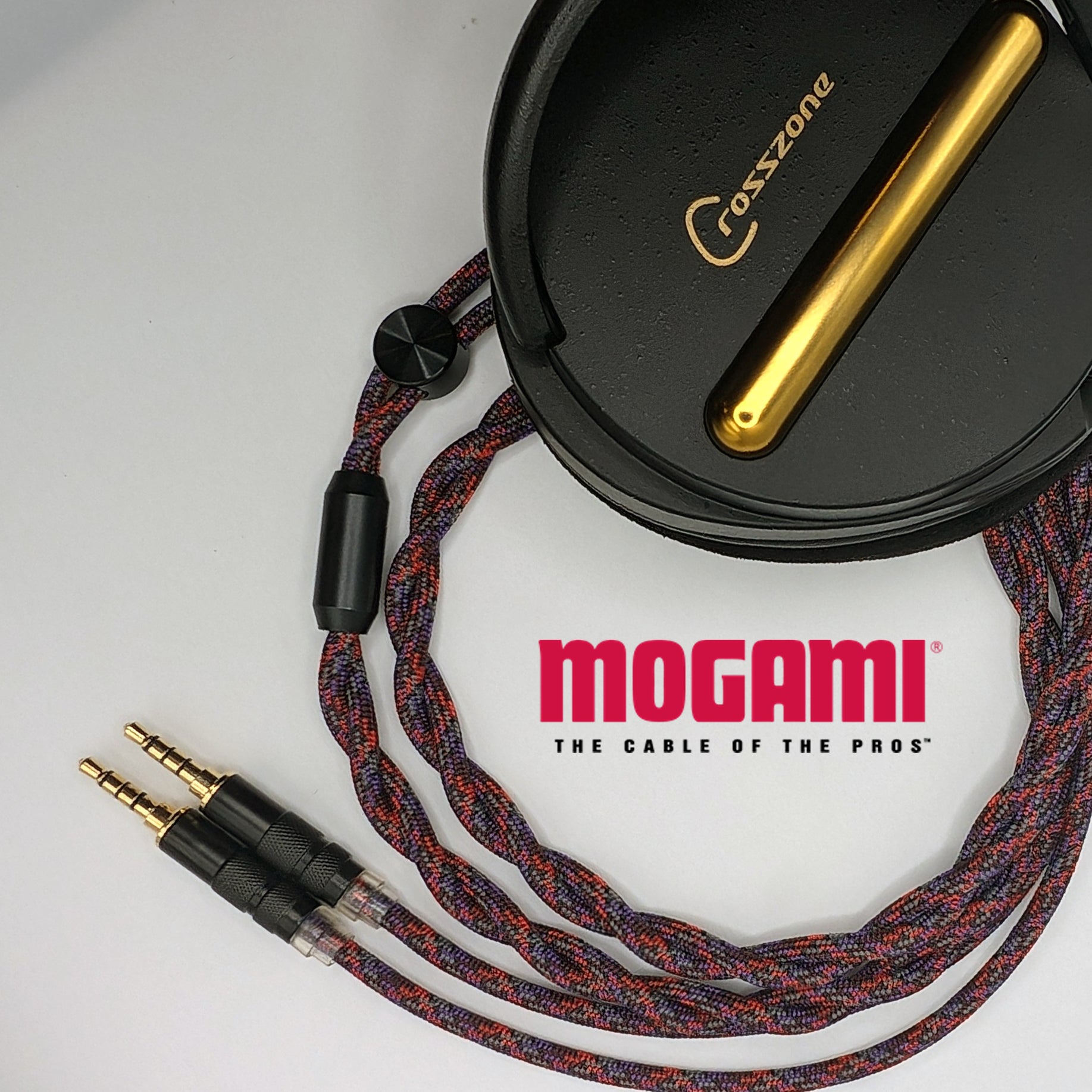 CrossZone CZ-1 / CZ-10 / CZ-8A "Spiral Twin" Headphone Cable - Mogami 26AWG