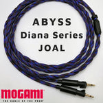 Load image into Gallery viewer, Abyss Diana Series JOAL Spiral Twin Headphone Cable - Mogami 26AWG
