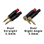 Load image into Gallery viewer, Sennheiser DROP EPOS PC38X / PC37X / GAME ONE Spiral Twin Headphone Cable w/Dual 3.5mm - Mogami 26AWG
