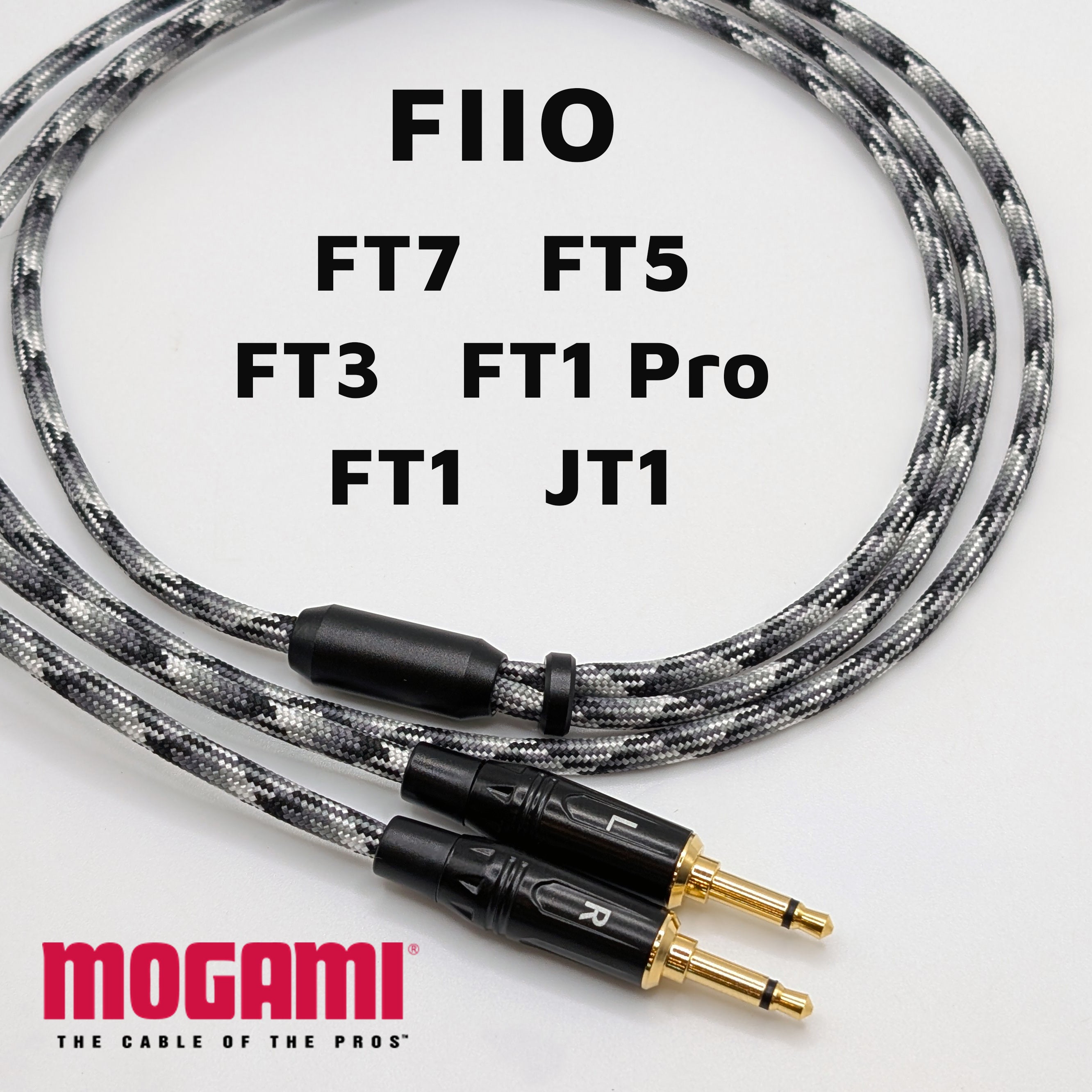 FIIO FT7 FT5 FT3 FT1 Pro FT1 JT1 Headphone Cable - Mogami 26AWG