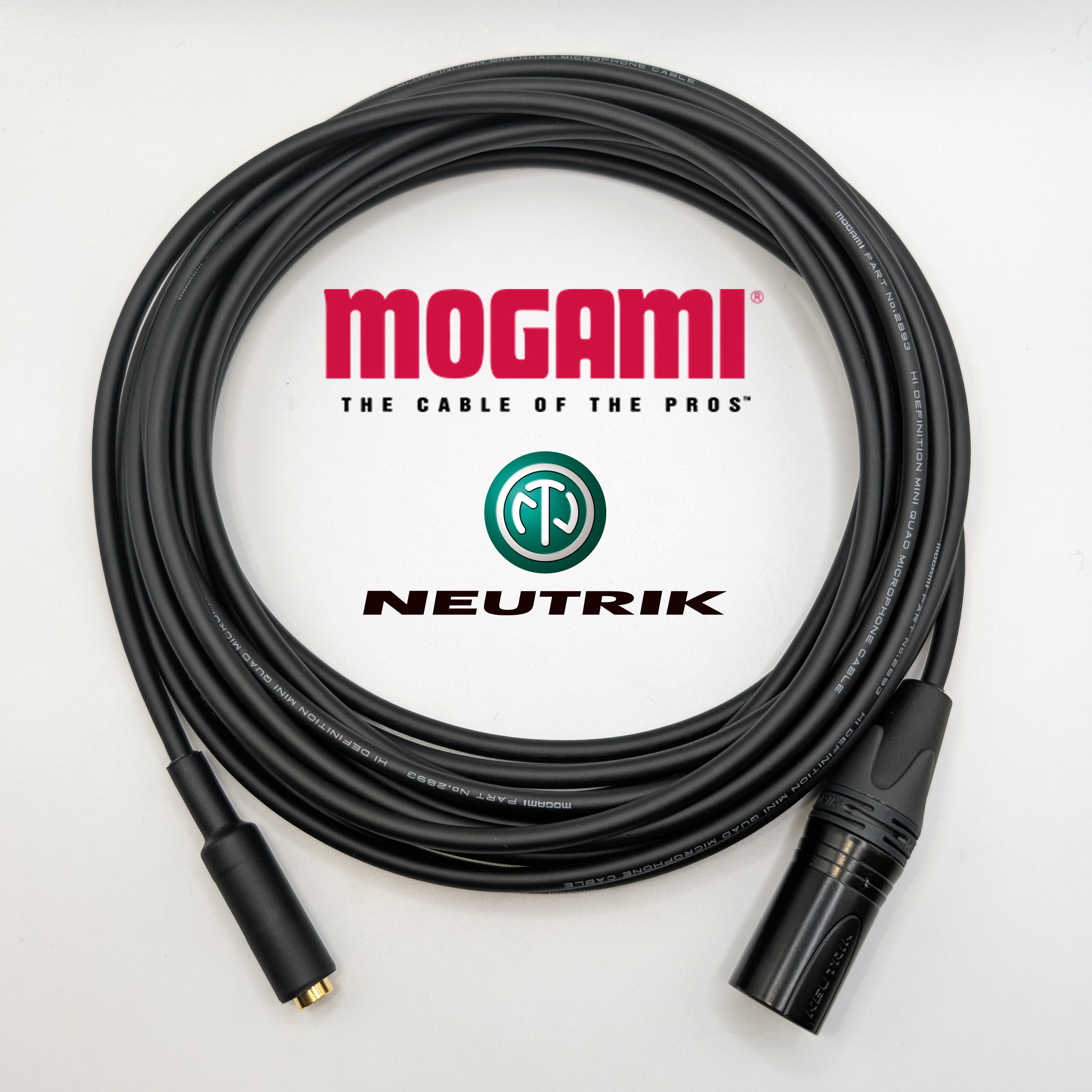 Female 4.4mm to Male 4 Pin XLR Balanced Headphone Extension Cable - Mogami and Neutrik