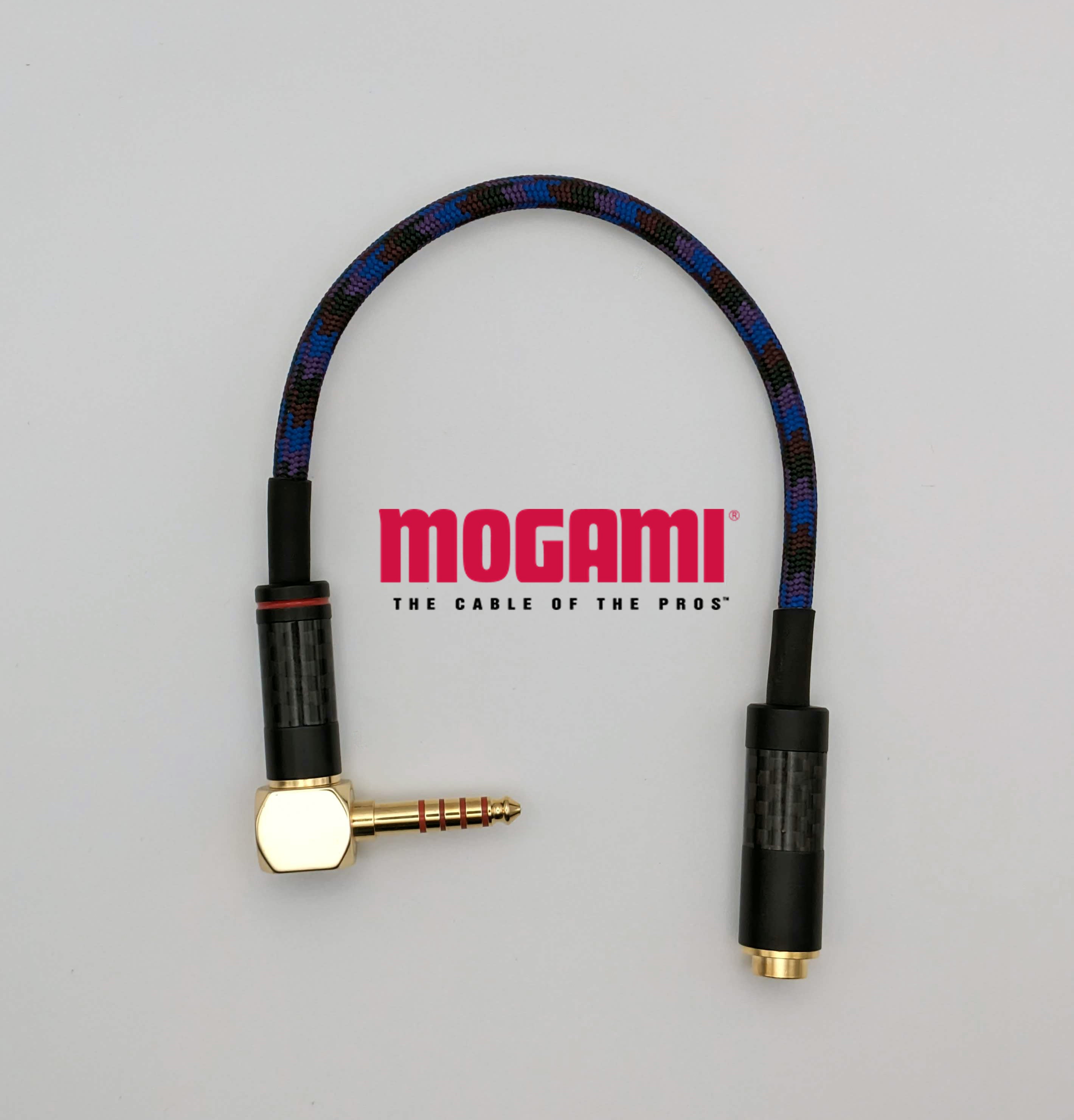 Adaptor - Female 4.4mm to Male Right Angle 4.4mm - Mogami