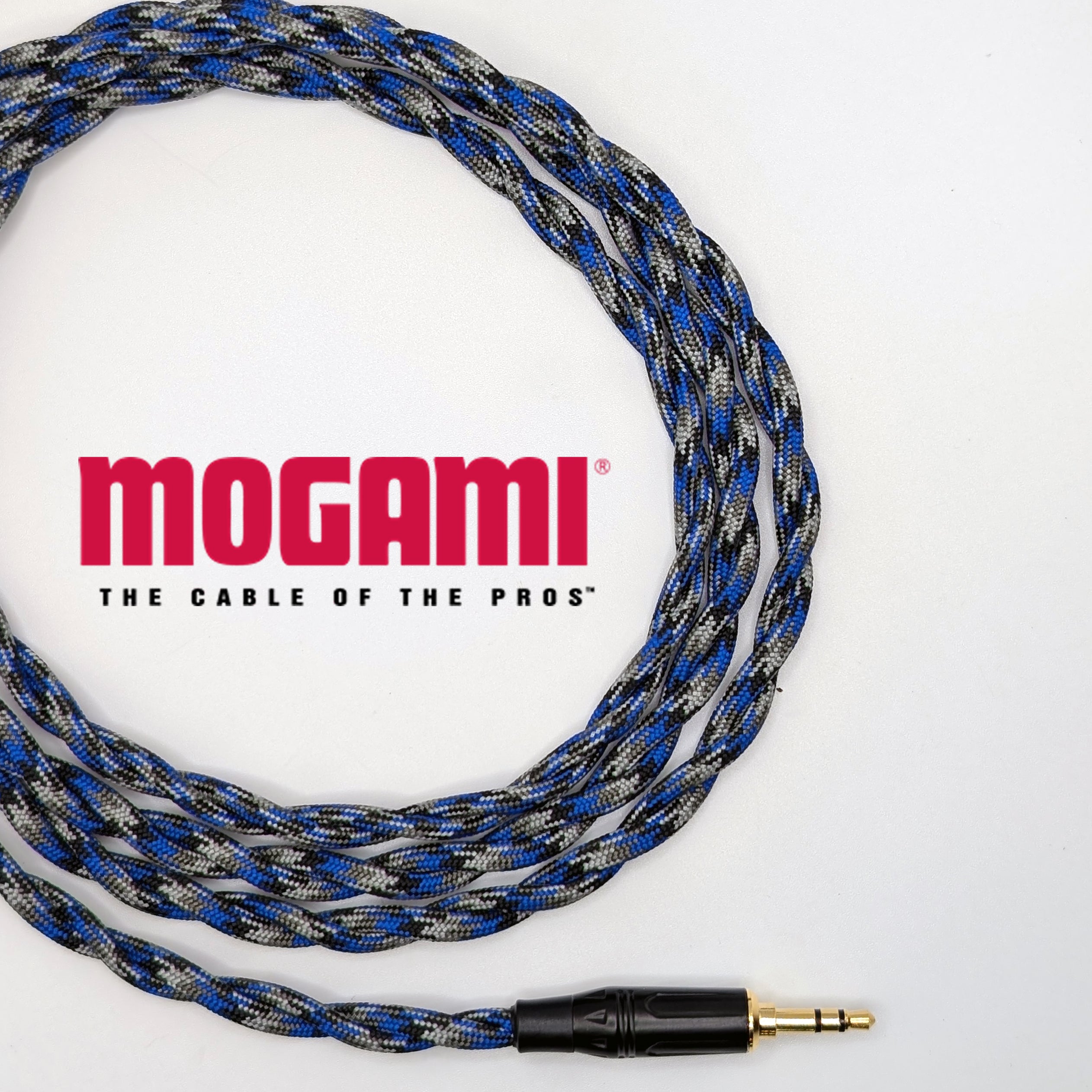 "Spiral Twin" Philips SHP9500 Headphone Cable - Mogami 26AWG