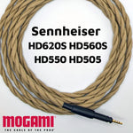 Load image into Gallery viewer, Spiral Twin - Sennheiser HD560S / HD620S / HD550 / HD505 - Mogami 26AWG

