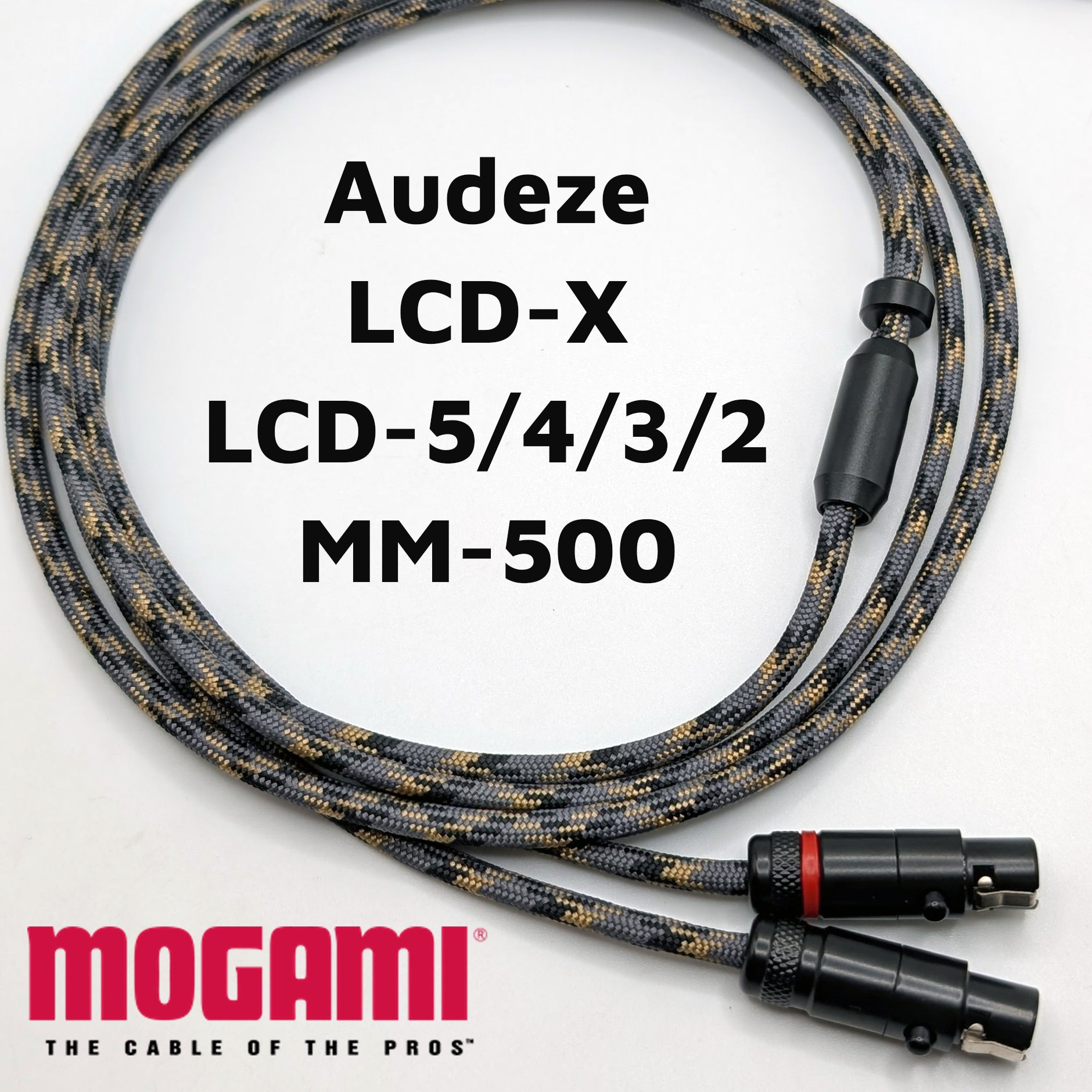 Cavo Cuffie AUDEZE LCD (LCD-2/3/4/X) 8 Piedi, Mini XLR-TRS 1/4, Wlancable Rosso
