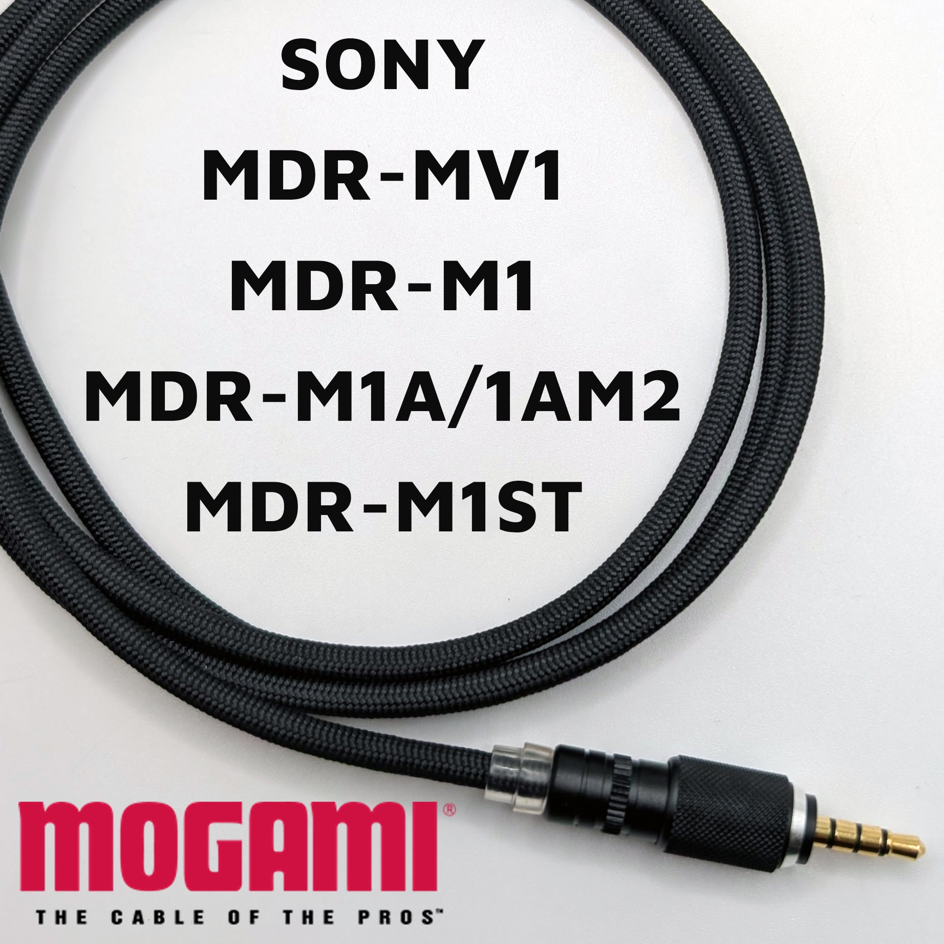 Sony MDR-MV1 / M1 Headphone Cable - Mogami 26AWG