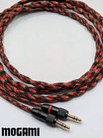 Load image into Gallery viewer, Sony MDR-Z7 / Z7R / Z1R &quot;Spiral Twin&quot; - Headphone Cable THREADED Connectors - Mogami 26AWG
