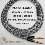 Load image into Gallery viewer, Meze 109 Pro / Strada / 105 AER / 105 Silva / Liric / Poet / 99 Neo / 99 Classic G1 G2 Spiral Twin Headphone Cable - Cardas 24AWG
