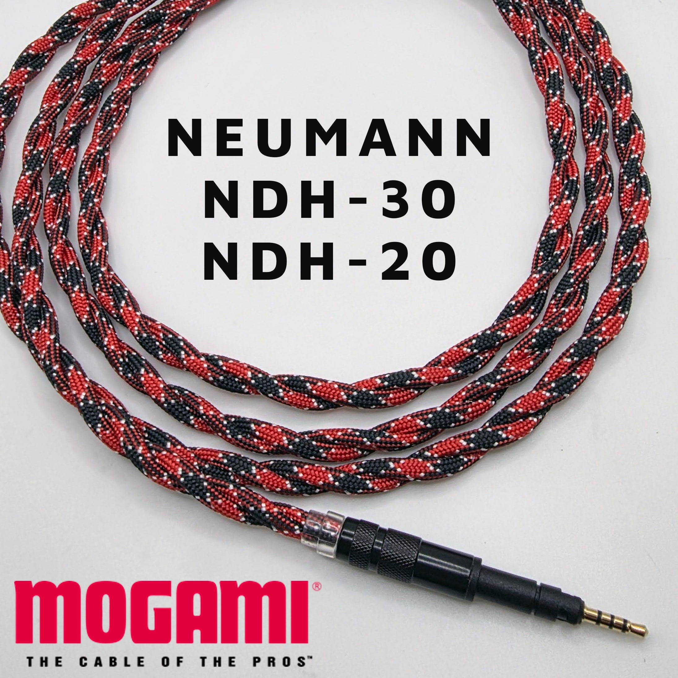 "Spiral Twin" Neumann NDH-30 / NDH-20 Headphone Cable - Mogami 26AWG