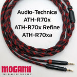Load image into Gallery viewer, &quot;Spiral Twin&quot; Audio Technica ATH-R70x / ATH-R70 Refine / ATH-R70xa - Mogami 26AWG
