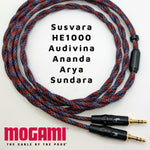 Load image into Gallery viewer, Spiral Twin - Hifiman Susvara / HE1K / Audivina / Ananda / Arya / Sundara - Mogami 26AWG
