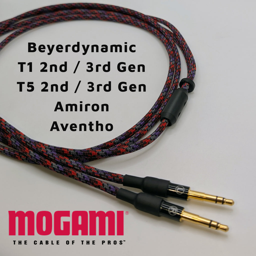 Beyerdynamic T1 2nd 3rd Gen / T5 2nd 3rd Gen / Amiron / Aventho - Mogami 26AWG Headphone Cable - Thumbnail 2