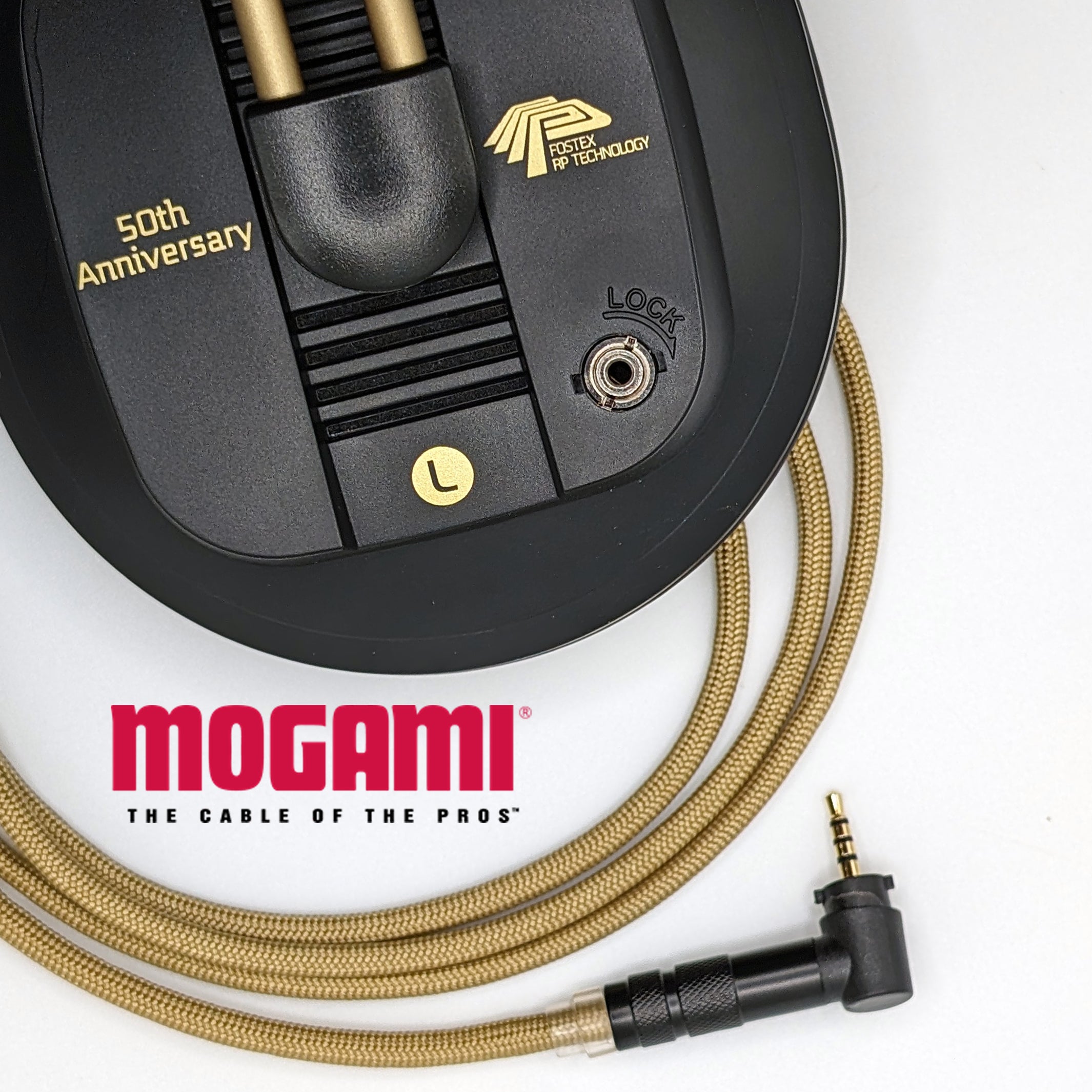 Fostex T50RP 50th Anniversary Edition Headphone Cable w/locking 2.5mm TRRS - Mogami 26AWG