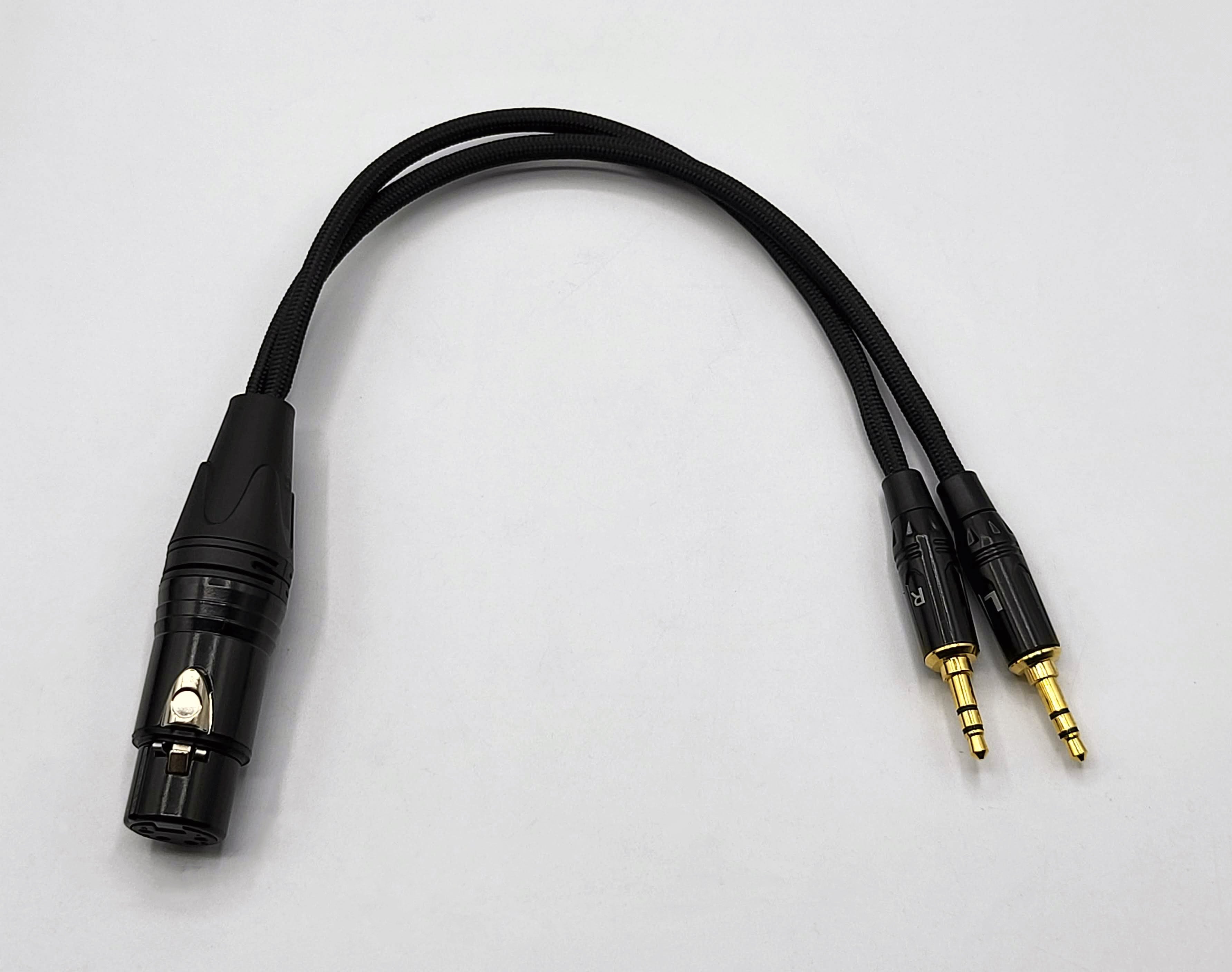 Ayre Codex & EX-8 / Pono / Sony PHA-3 Balanced Adaptor Cable - Dual 3.5mm (1/8") Male to Female 4 Pin XLR / 4.4mm / 2.5mm