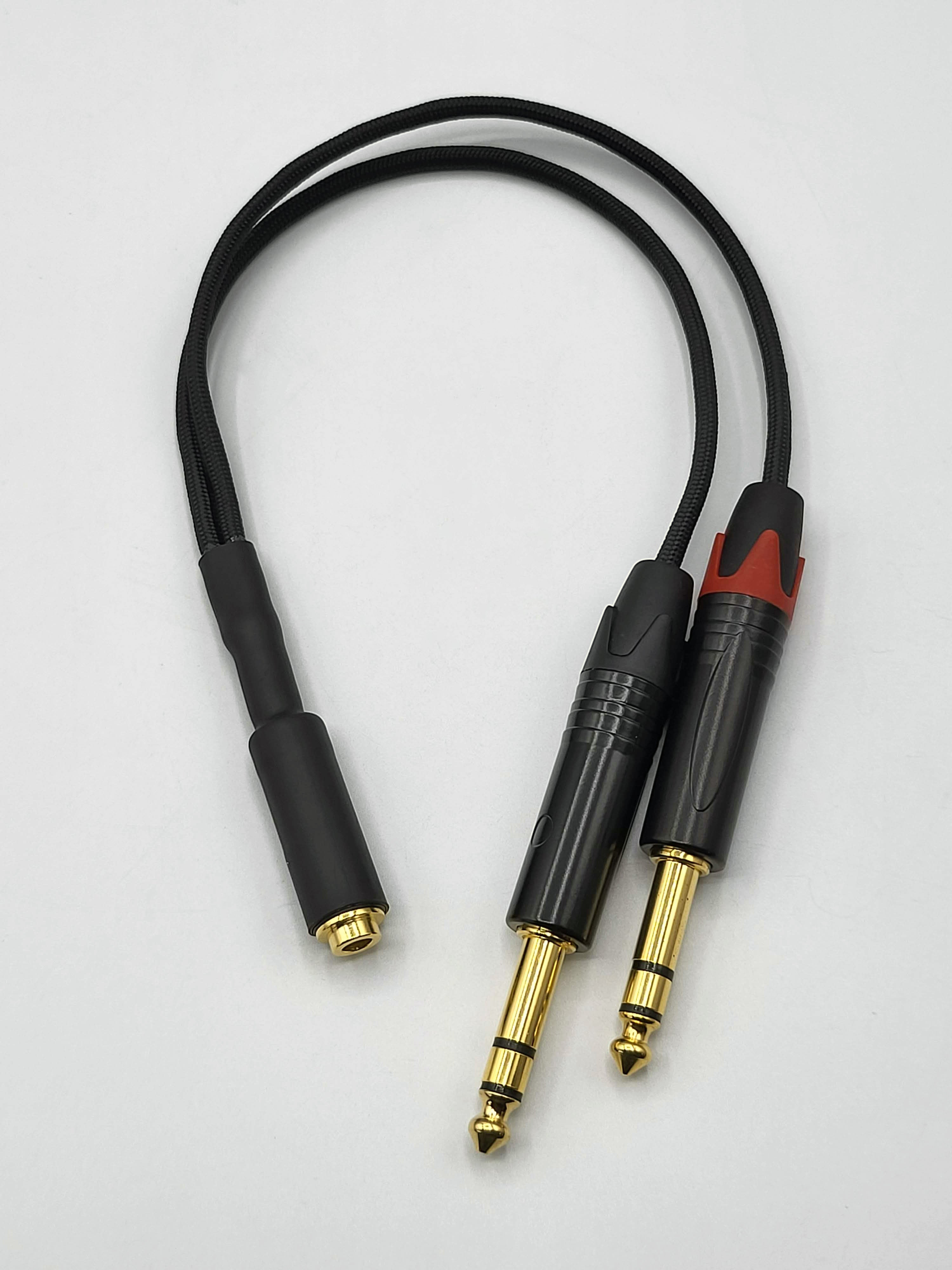 Balanced Adaptor Cable - Dual 6.35mm (1/4") Male to Female 4.4mm - RME / TEAC / Mytek