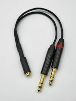 Load image into Gallery viewer, Balanced Adaptor Cable - Dual 6.35mm (1/4&quot;) Male to Female 4.4mm - RME / TEAC / Mytek

