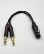 Load image into Gallery viewer, Adaptor Cable - Dual 6.35mm (1/4&quot;) Male to Female 4 Pin XLR - RME / TEAC / Mytek
