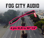 Load image into Gallery viewer, 4 Pin XLR to 90 Degree 6.35mm (1/4&quot;) Adaptor
